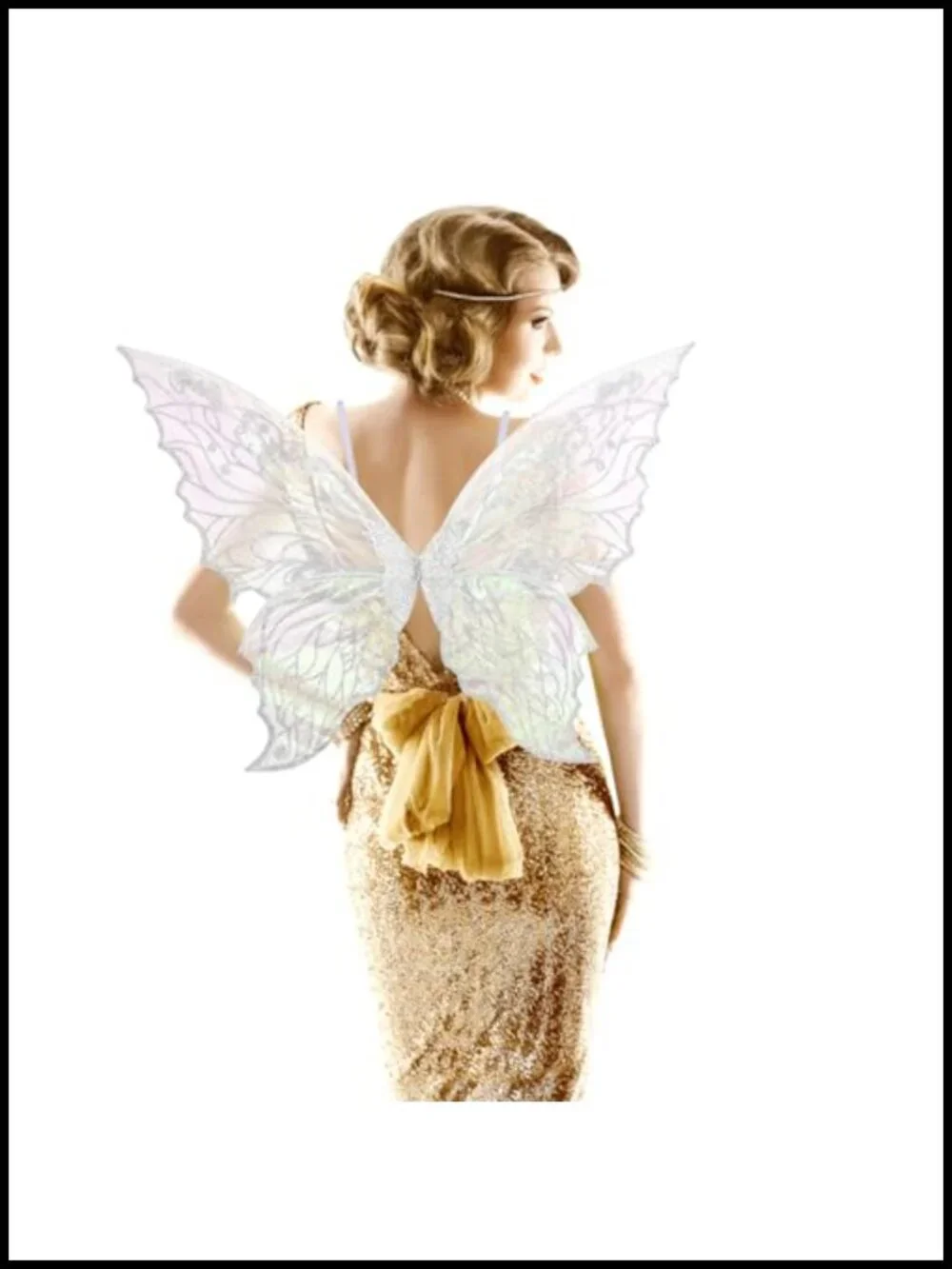 Large Fairy Wings Costume for Women, Iridescent Butterfly Wings for Cosplay